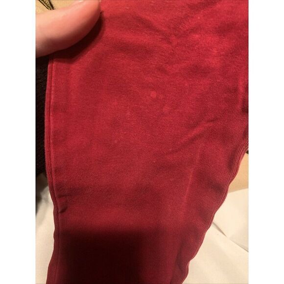 Express Womens Solid Red Mid Rise Cotton Spandex Leggings Xs - Picture 5 of 5